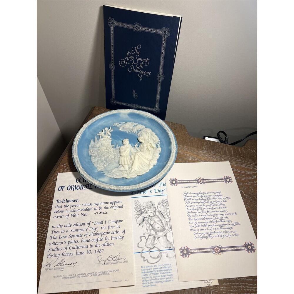 Inoclay Studios‎ Love Sonnets Of Shakespeare "Shall I Compare Thee" Bradex 4080D